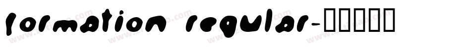 Formation Regular字体转换